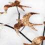Wallity Flying Birds 3 Escultura de pared de metal Multicolor